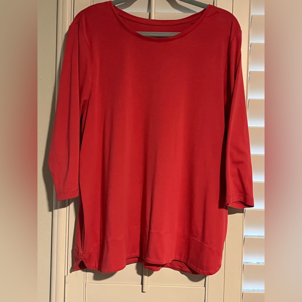 J.JiILL - 3/4 Sleeve with Scoop Neck Tee